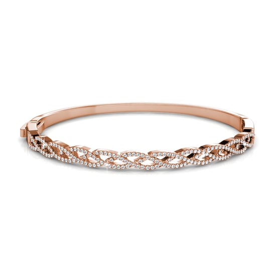 Geflochtene Armbänder - Roségold und Kristall - Image 4