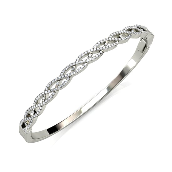Geflochtene Armbänder - Silber und Kristall - Image 3