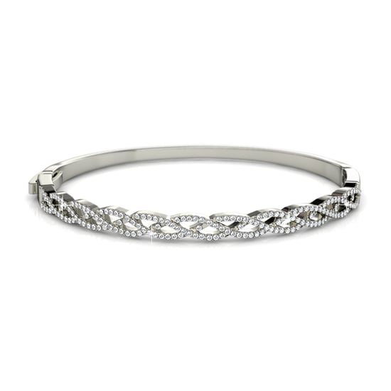 Geflochtene Armbänder - Silber und Kristall - Image 4