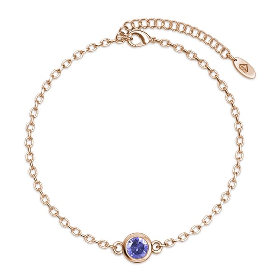 Geburtsstein-Armbänder – Roségold, Kristall und Lila - Image 3
