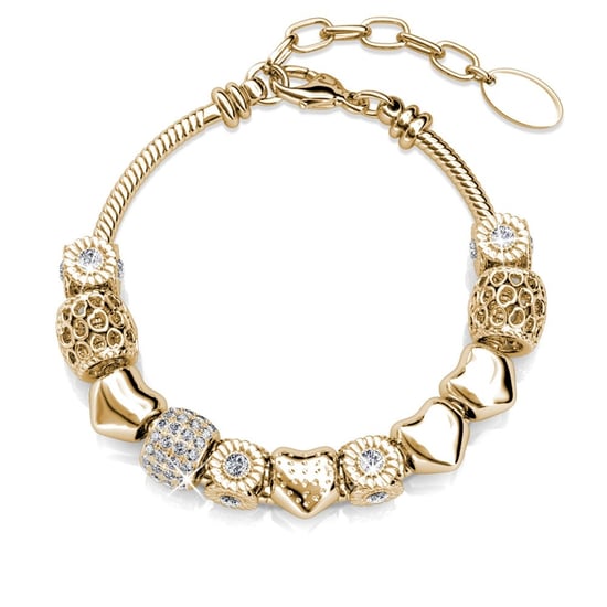 Strahlende Charm-Armbänder - Gold und Kristall - Image 1