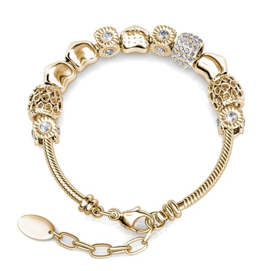 Strahlende Charm-Armbänder - Gold und Kristall - Image 3