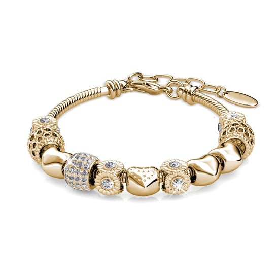 Strahlende Charm-Armbänder - Gold und Kristall - Image 4