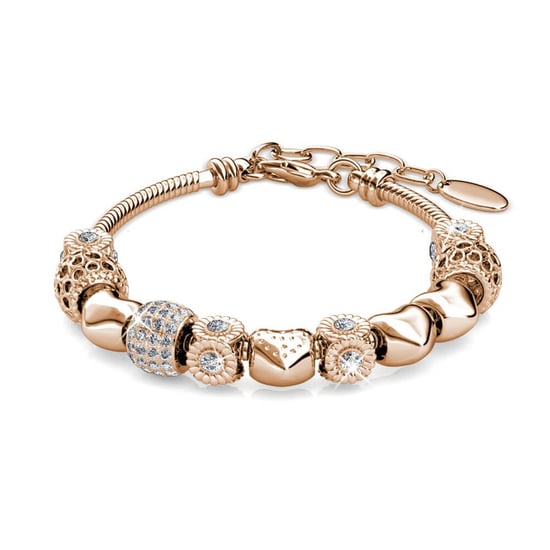 Strahlende Charm-Armbänder – Roségold und Kristall - Image 3