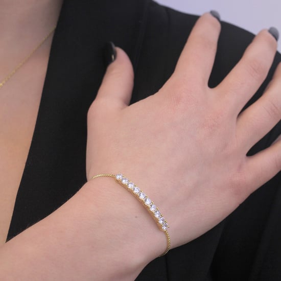 Crystal Mia Armbänder - Gold und Kristall - Image 2