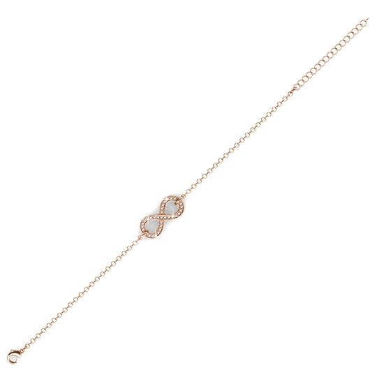 Infinity Eight Armbänder - Roségold und Kristall - Image 4