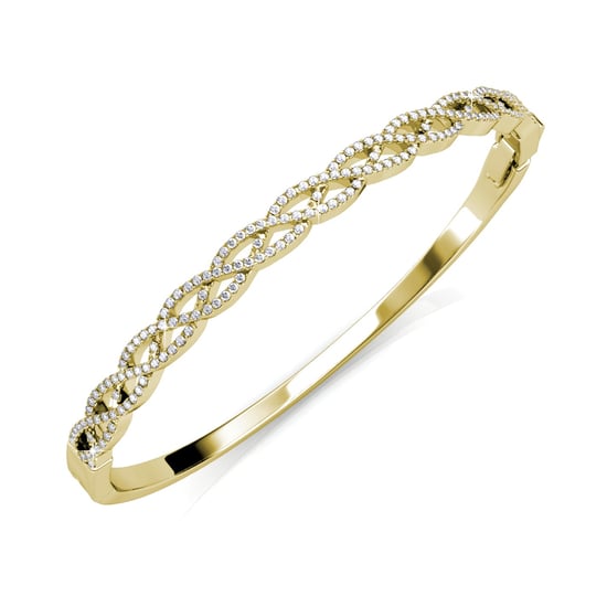 Geflochtene Armbänder - Gold und Kristall - Image 2