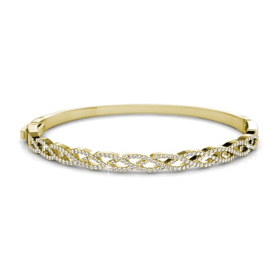 Geflochtene Armbänder - Gold und Kristall - Image 3