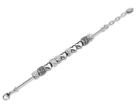 Strahlende Charm-Armbänder - Silber und Kristall - Image 4