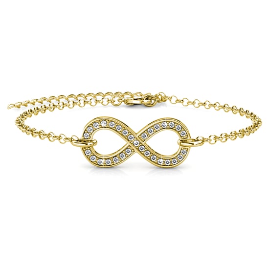 Infinity Eight Armbänder - Gold und Kristall - Image 2