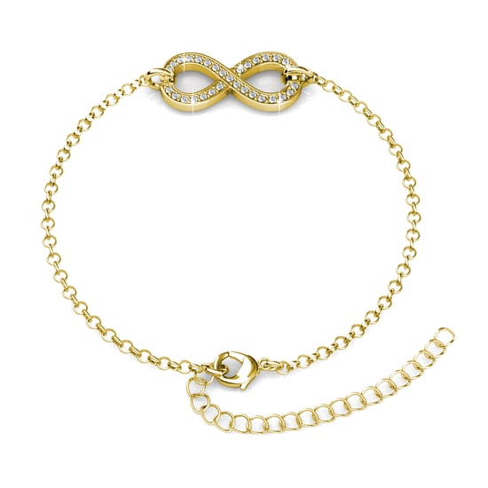Infinity Eight Armbänder - Gold und Kristall - Image 3