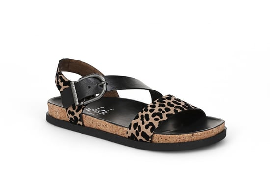 Blowfish Malibu Sandalen mit Leopardenmuster und braunem Fußbett für Damen – Lance - Image 4
