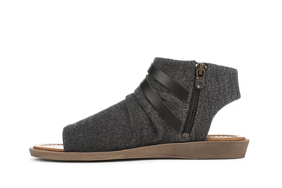 Blowfish Malibu Damen-Sandalen mit Riemchen und niedrigem Keilabsatz, Anthrazit, Denver - Image 5