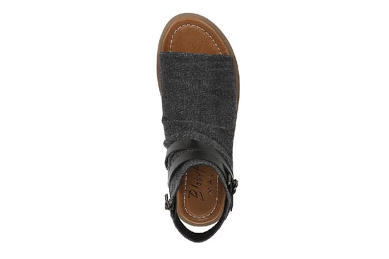 Blowfish Malibu Damen-Sandalen mit Riemchen und niedrigem Keilabsatz, Anthrazit, Denver - Image 6