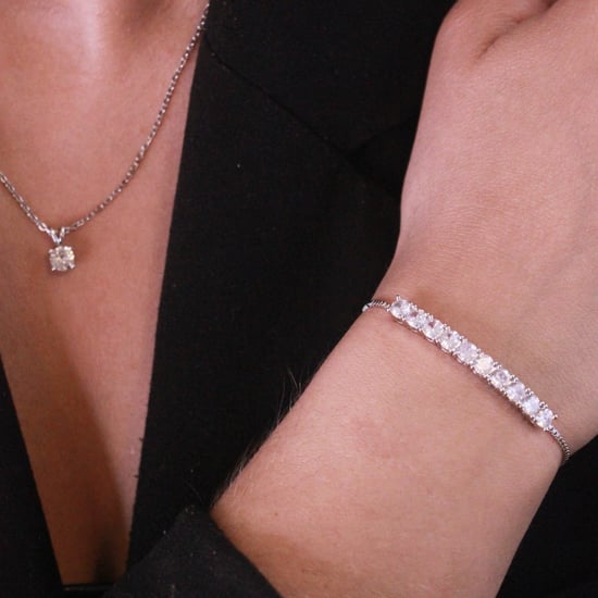 Mia Round Vernice Sets - Silber und Kristall - Image 4