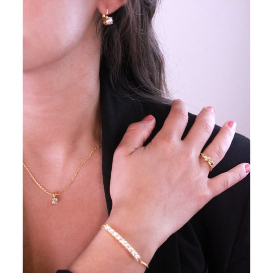 Mia Round Vernice Sets - Gold und Kristall - Image 2