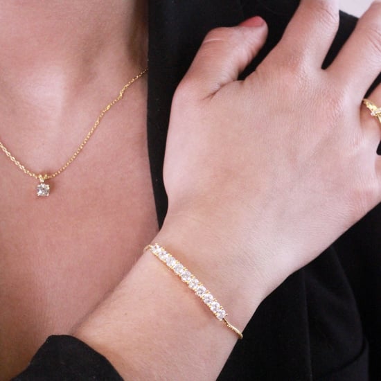 Mia Round Vernice Sets - Gold und Kristall - Image 4