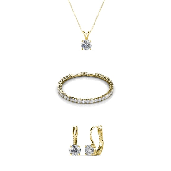 Runde Venus-Sets - Gold und Kristall - Image 1