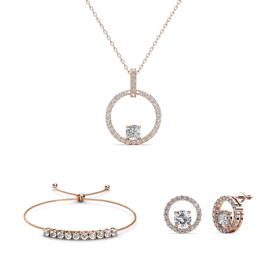 Mia Amory Sets - Roségold und Kristall - Image 1