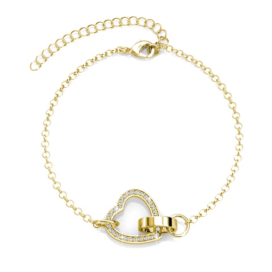 Locked Heart Lovett Zwei Sets - Gold und Kristall - Image 2