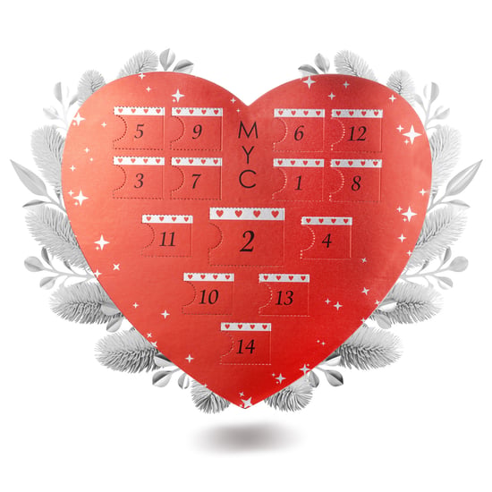 Überraschungsherz-Adventskalender - 14 Juwelen - Silber und Kristall - Image 1