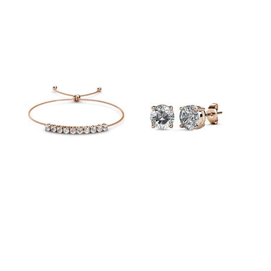 Mary Crystal Mia Sets - Roségold und Kristall - Image 1