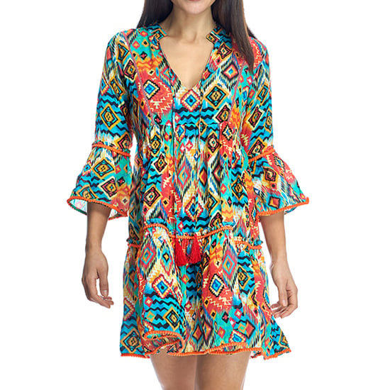 W240995 Damen Kurz Strandkleid - Image 2