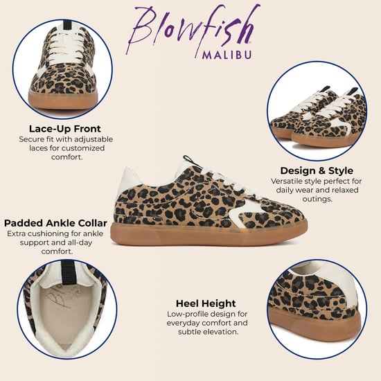 Blowfish Malibu Damen-Sneaker mit Leopardenmuster in Braun - Tastic - Image 2