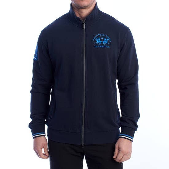 Herren-Sweatshirt mit normaler Passform und Reißverschluss YMF300-FP568 - Image 1