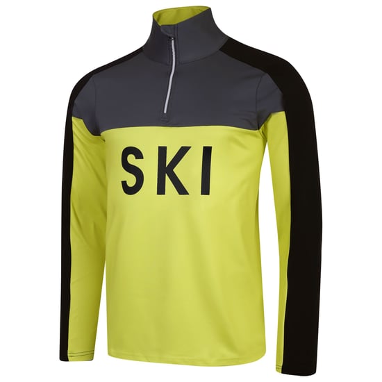 Dare 2B - "Ski" Base Layer Oberteil für Herren (Neon-Grün/Ebenholz-Grau) - Image 3