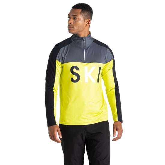 Dare 2B - "Ski" Base Layer Oberteil für Herren (Neon-Grün/Ebenholz-Grau) - Image 4