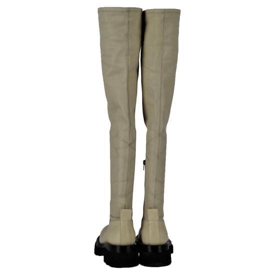 Bottega Veneta Die Lug Überknie-Stiefel aus Elfenbeinleder - Image 3