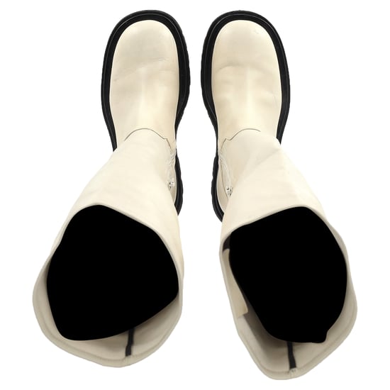 Bottega Veneta Die Lug Überknie-Stiefel aus Elfenbeinleder - Image 6