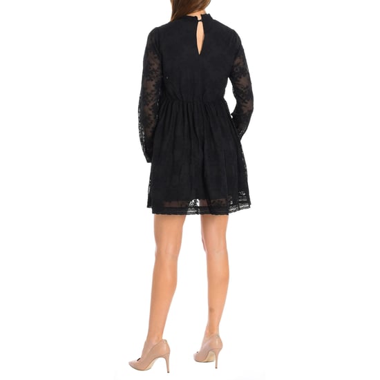 TUNIS Langarm und Rundhalsausschnitt Kleid 16F2DR17 Frau - Image 3