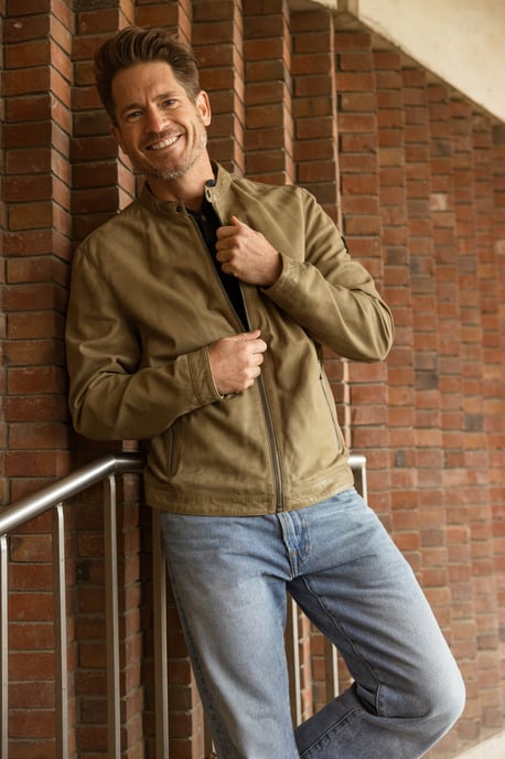 Rumble Lederjacke - Zeder - Image 3