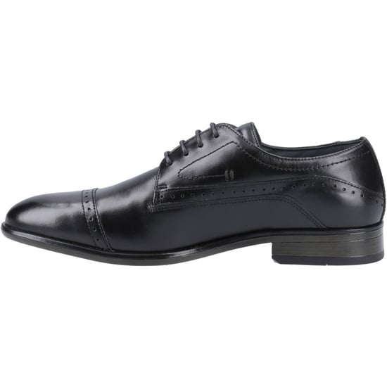 Pod Ralph Leder Herren Schwarze Oxford-Schuhe - Image 4
