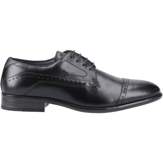 Pod Ralph Leder Herren Schwarze Oxford-Schuhe - Image 5
