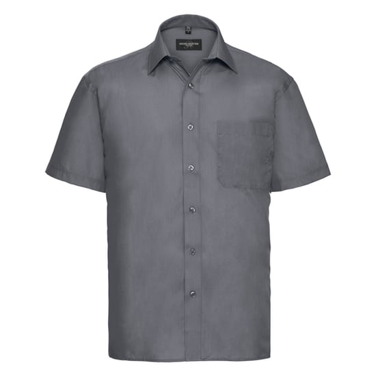 Russell Collection - "Classic" Hemd für Herren kurzärmlig (Grau) - Image 1