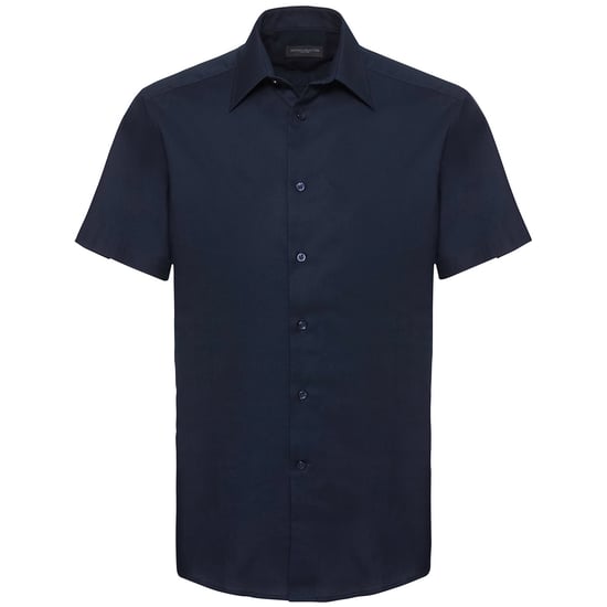 Russell Collection - "Oxford" Hemd Pflegeleicht für Herren (Leuchtend Navy-Blau) - Image 1
