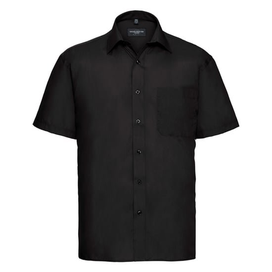 Russell Collection - "Classic" Hemd für Herren kurzärmlig (Schwarz) - Image 1