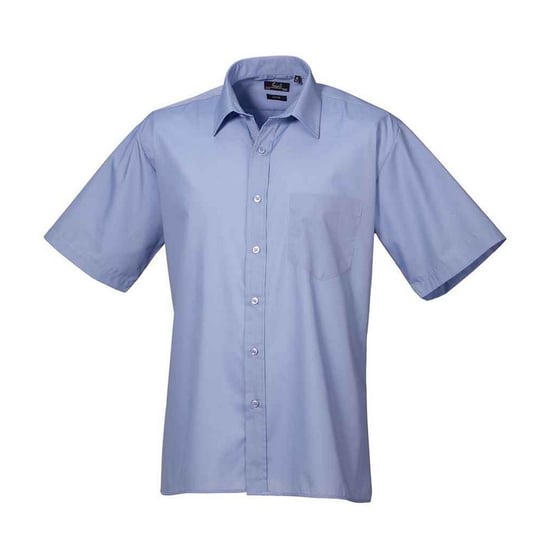 Premier - Hemd für Herren kurzärmlig (Mittelblau) - Image 1