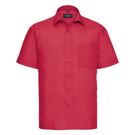Russell Collection - "Classic" Hemd für Herren kurzärmlig (Rot) - Image 1