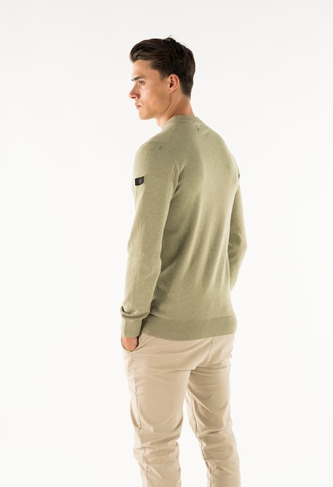 Presly & Sun Pullover Will R-Ausschnitt Grün - Image 3
