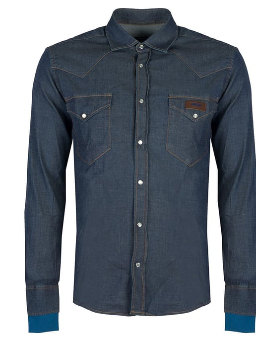 Takeshy Kurosawa Hemd Rodeo Herren dunkelblau - Image 4
