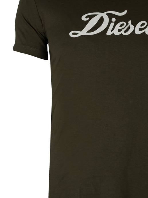 Diesel T-Shirt Sily Herren grün - Image 4