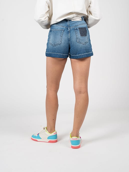 Pinko Shorts Dotta Damen blau - Image 5