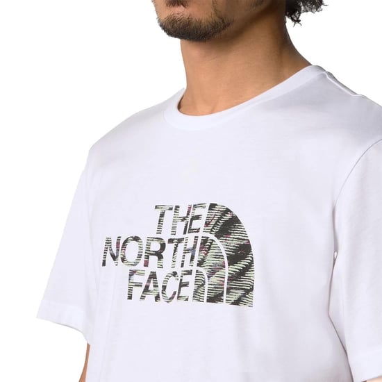 The North Face Herren Kurzarm Easy T-Shirt TNF Weiß/Beta Flash - Image 6
