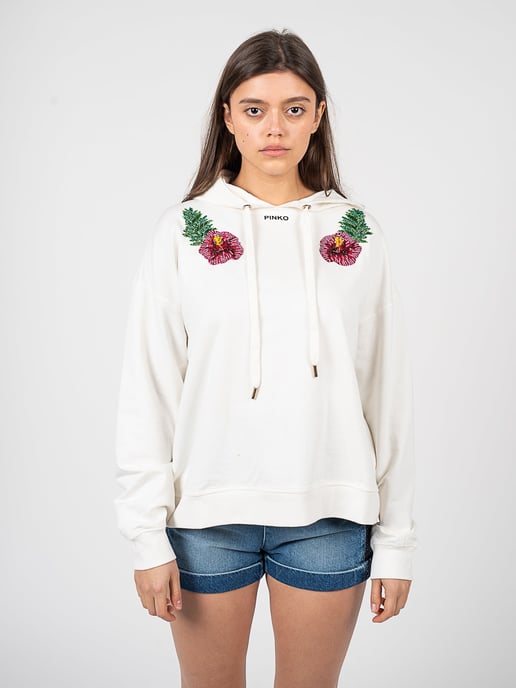 Pinko Sweatshirt Mutato Damen weiß - Image 3