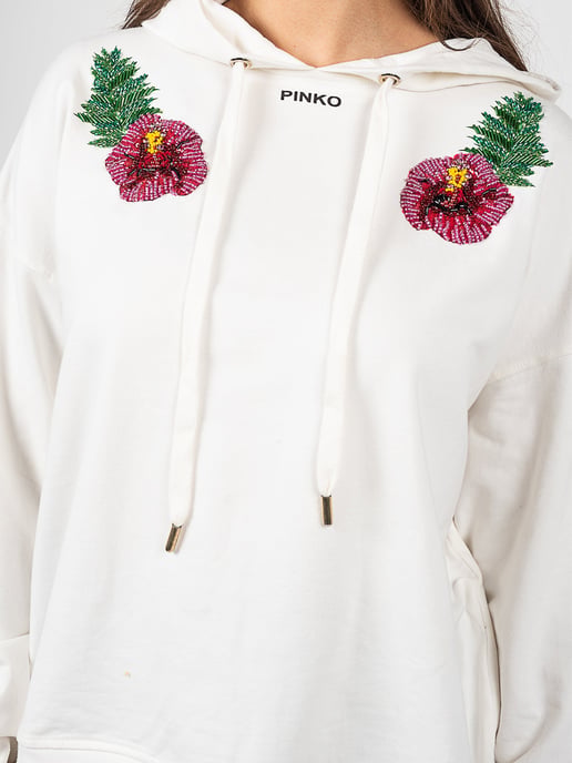 Pinko Sweatshirt Mutato Damen weiß - Image 4