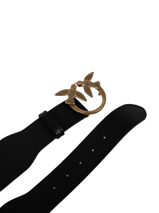 Pinko Gürtel Love Monogram Damen schwarz - Image 3